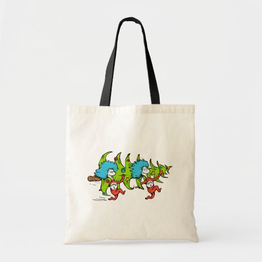 Dr. Seuss | Grinch | Thing One Thing Kerstmis Tote Bag (Voorkant)
