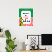 Dr. Seuss | Grinch Verjaardags Welkom Poster (Thuiskantoor)