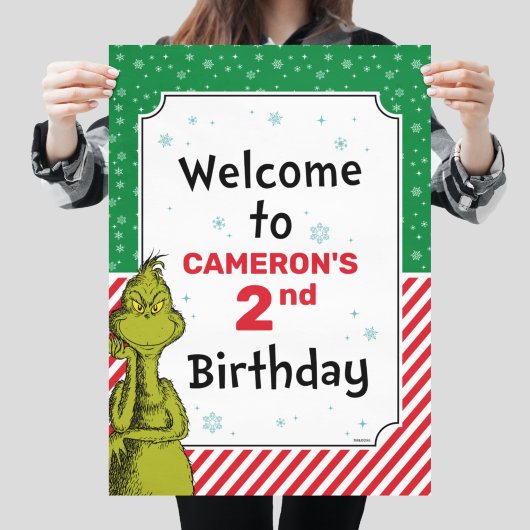 Dr. Seuss | Grinch Verjaardags Welkom Poster