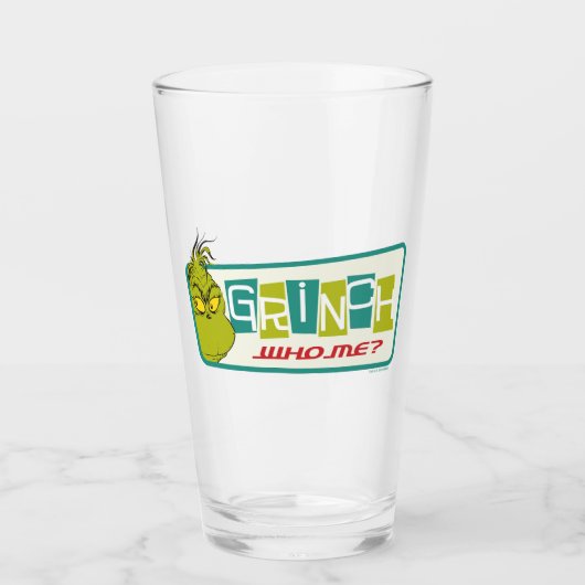 Dr. Seuss | Grinch - Wie ik? Glas (Voorkant)