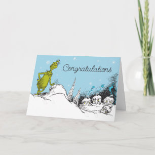 Dr. Seuss Grinch Winter Baby Felicitaties Kaart