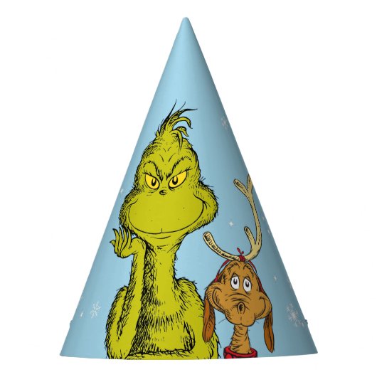 Dr. Seuss | Grinch Winter Verjaardag Feesthoedjes (Voorkant)