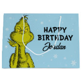 Dr. Seuss | Grinch Winter Verjaardag Groot Cadeauzakje (Voorkant)