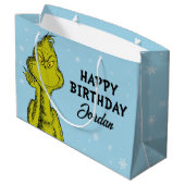 Dr. Seuss | Grinch Winter Verjaardag Groot Cadeauzakje (Achterkant Gekanteld)