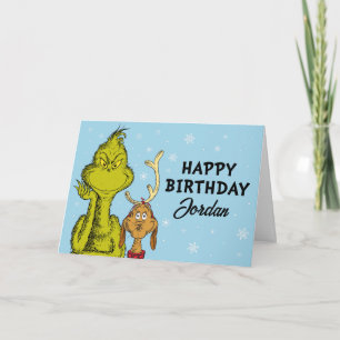 Dr. Seuss   Grinch Winter Verjaardag Kaart