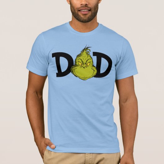 Dr. Seuss | Grinch Winter Verjaardag Papa T-shirt (Voorkant)