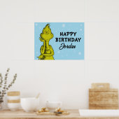 Dr. Seuss | Grinch Winter Verjaardag Poster (Keuken)