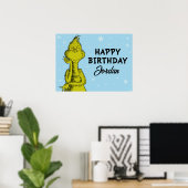Dr. Seuss | Grinch Winter Verjaardag Poster (Thuiskantoor)