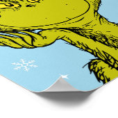 Dr. Seuss | Grinch Winter Verjaardag Poster (Hoek)