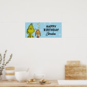 Dr. Seuss | Grinch Winter Verjaardag Poster (Keuken)