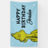 Dr. Seuss | Grinch Winter Verjaardag Spandoek (Verticaal)