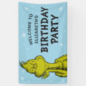 Dr. Seuss | Grinch Winter Verjaardag Welkom Spandoek (Verticaal)