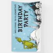 Dr. Seuss | Grinch Winter Verjaardag Welkom Spandoek (Verticaal)