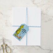 Dr. Seuss | Grinch Winter Verjaardags Favor Cadeaulabel (Met Touw)