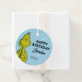 Dr. Seuss | Grinch Winter Verjaardagsgunst Bedankjes Labels (In situ)