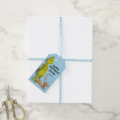 Dr. Seuss | Grinch Winter Verjaardagsgunst Cadeaulabel (Met Touw)