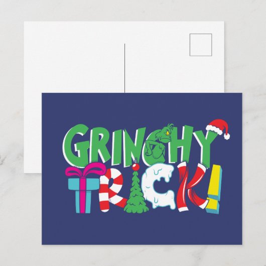 Dr. Seuss | Grinchy Trick Briefkaart (Voorkant / Achterkant)