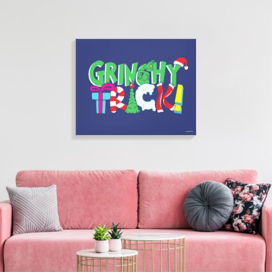 Dr. Seuss | Grinchy Trick Canvas Afdruk (Insitu (Woonkamer))