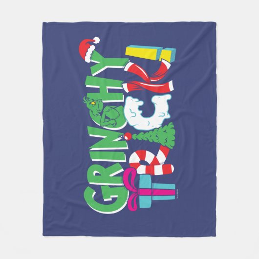 Dr. Seuss | Grinchy Trick Fleece Deken (Voorkant)