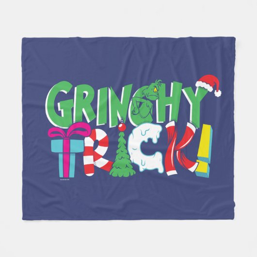 Dr. Seuss | Grinchy Trick Fleece Deken (Voorkant (Horizontaal))