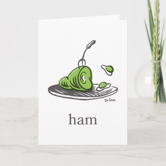 Dr. Seuss | Groen Eet Ham Kaart (Voorkant)