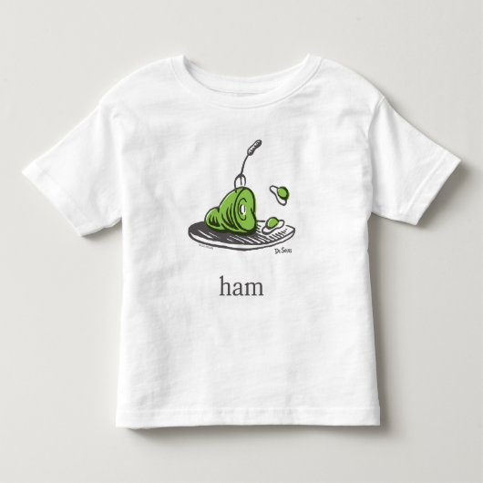 Dr. Seuss | Groen Eet Ham Kinder Shirts (Voorkant)