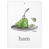 Dr. Seuss | Groen Eet Ham Klembord (Achterkant)