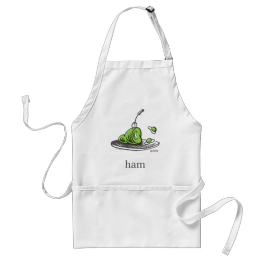 Dr. Seuss | Groen Eet Ham Standaard Schort (Voorkant)