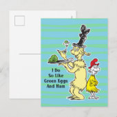 Dr. Seuss | Groen Eet Ham | Vriend & Sam-I-Am Briefkaart (Voorkant / Achterkant)
