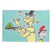 Dr. Seuss | Groen Eet Ham | Vriend & Sam-I-Am Kussensloop (Achterkant-Links)