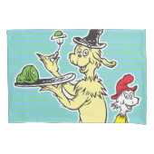 Dr. Seuss | Groen Eet Ham | Vriend & Sam-I-Am Kussensloop (Voorkant-Links)