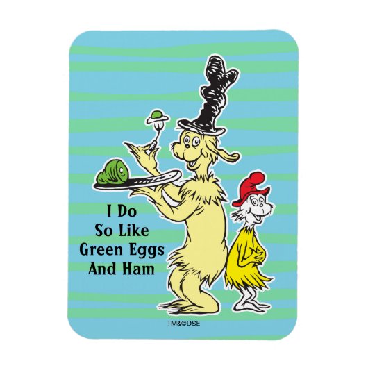 Dr. Seuss | Groen Eet Ham | Vriend & Sam-I-Am Magneet (Verticaal)