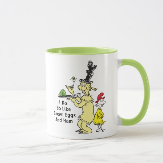Dr. Seuss | Groen Eet Ham | Vriend & Sam-I-Am Mok (Rechts)