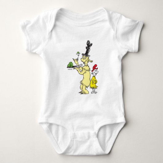 Dr. Seuss | Groen Eet Ham | Vriend & Sam-I-Am Romper (Voorkant)