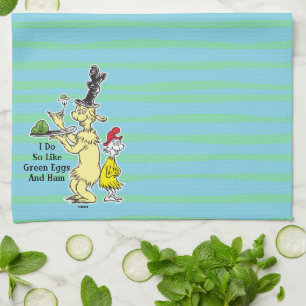 Dr. Seuss Groen Eet Ham Vriend & Sam-I-Am Theedoek