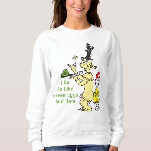 Dr. Seuss | Groen Eet Ham | Vriend & Sam-I-Am Trui (Voorkant)