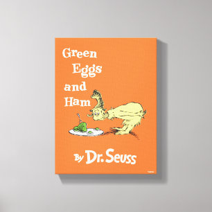Dr. Seuss   Groene eieren en am Canvas Afdruk