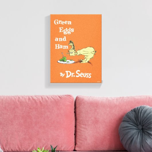 Dr. Seuss | Groene eieren en am Canvas Afdruk (Insitu (Woonkamer))
