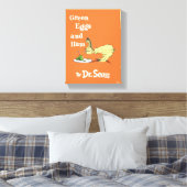 Dr. Seuss | Groene eieren en am Canvas Afdruk (Insitu (Slaapkamer))