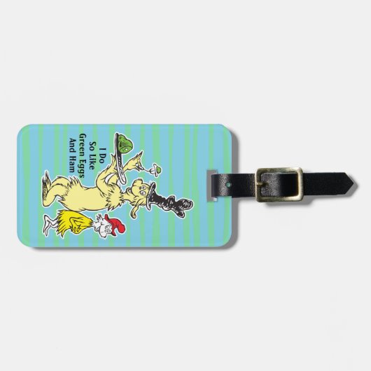 Dr. Seuss | Groene eieren en am | Vriend en Sam-I- Bagagelabel (Voorkant horizontaal)