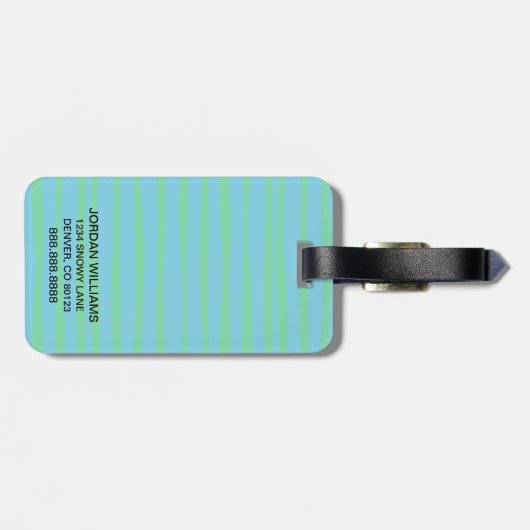 Dr. Seuss | Groene eieren en am | Vriend en Sam-I- Bagagelabel (Achterkant horizontaal)