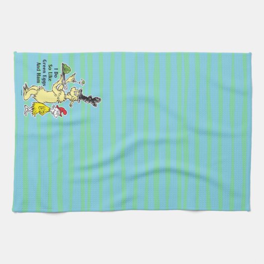 Dr. Seuss | Groene eieren en am | Vriend en Sam-I- Theedoek (Horizontaal)