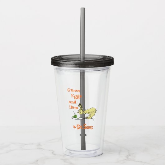 Dr. Seuss | Groene eieren en ham Acryl Drinkbeker (Voorkant)