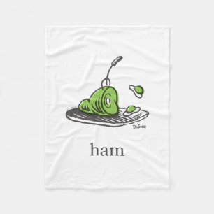Dr. Seuss Groene eieren en ham Fleece Deken