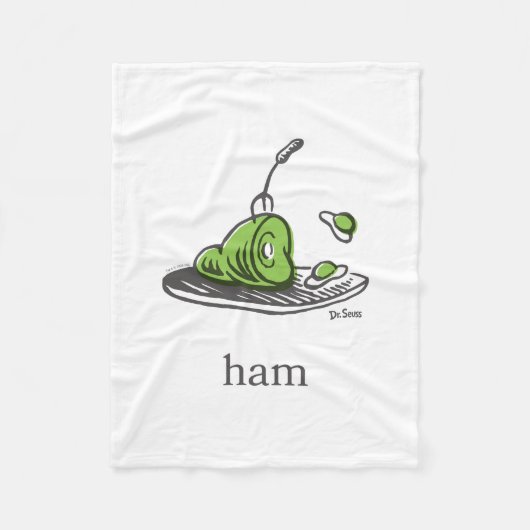 Dr. Seuss | Groene eieren en ham Fleece Deken (Voorkant)