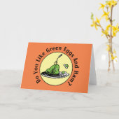 Dr. Seuss | Groene Eieren en Ham Icoon Kaart (Gele Bloem)