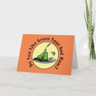 Dr. Seuss Groene Eieren en Ham Icoon Kaart