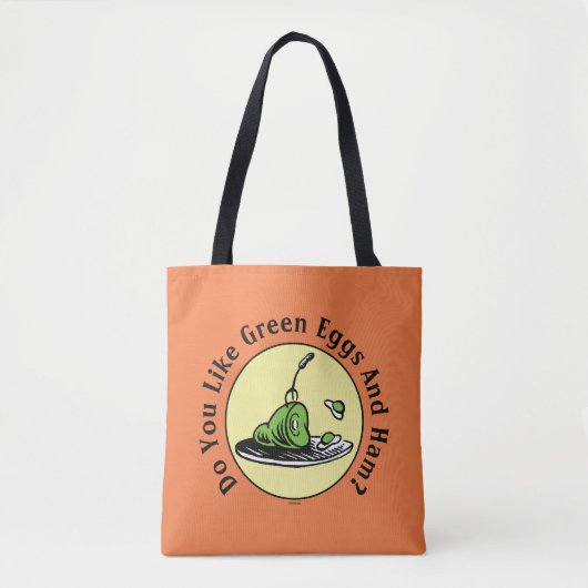 Dr. Seuss | Groene Eieren en Ham Icoon Tote Bag (Voorkant)