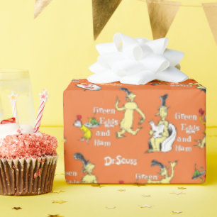 Dr. Seuss Groene Eieren en Ham Karakterpatroon Cadeaupapier