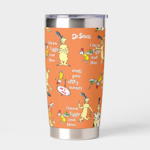 Dr. Seuss Groene Eieren en Ham Karakterpatroon Geïsoleerde Drinkbeker